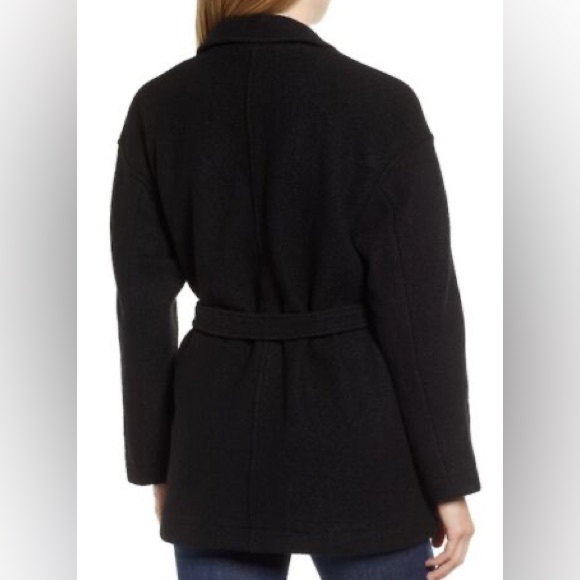 J. Crew Camille Short Boiled Wool One-Button Tie Coat - Picture 5 of 5